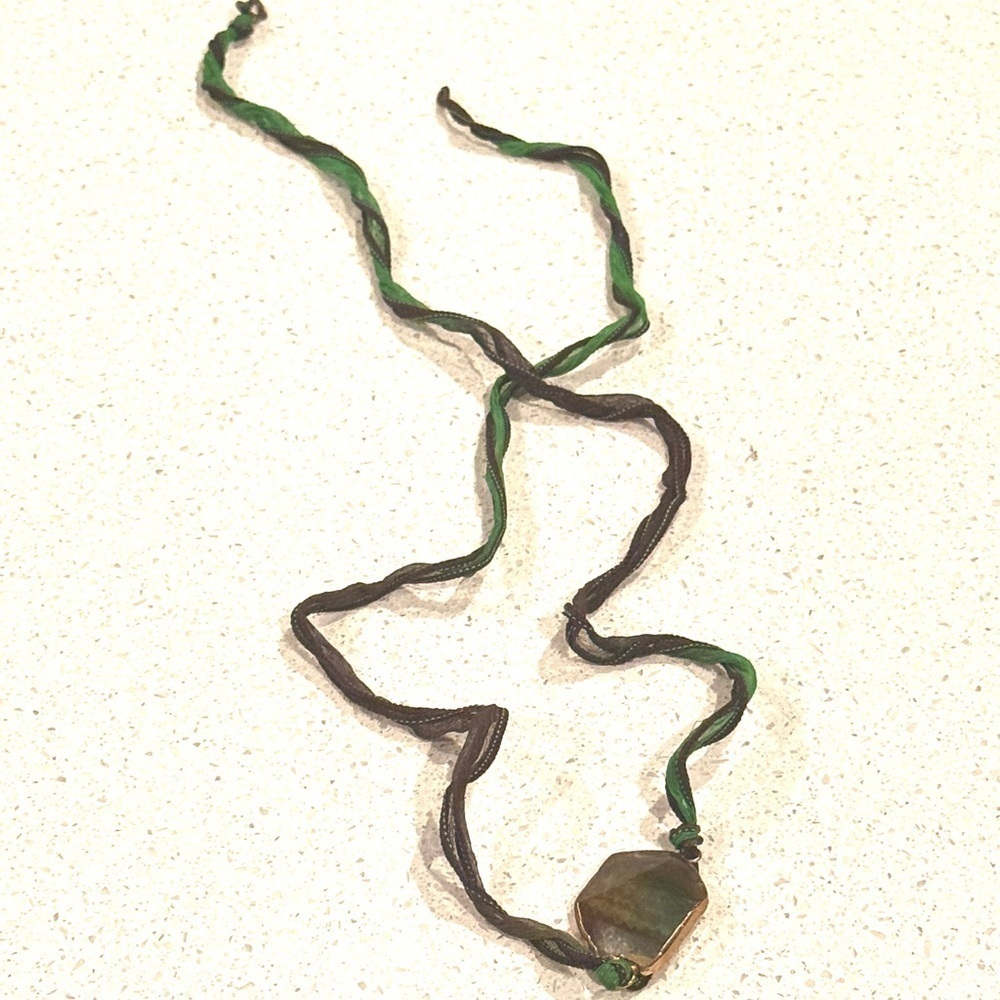 Green and Brown Wrap Bracelet